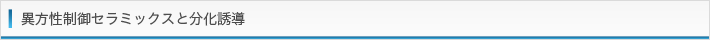 異方性制御セラミックスと分化誘導