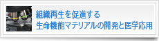 組織再生を促進する生命機能マテリアルの開発と医学応用