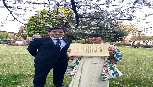 陳佳旭さんの明治大学農学部学生顕彰受賞