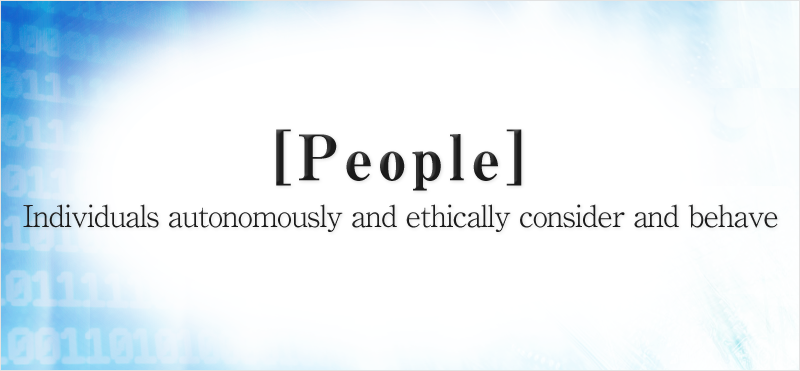 Individuals autonomously and ethically consider and behave