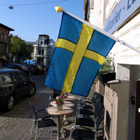 スウェーデン国旗の写真