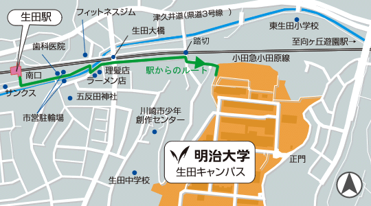 駅からの経路