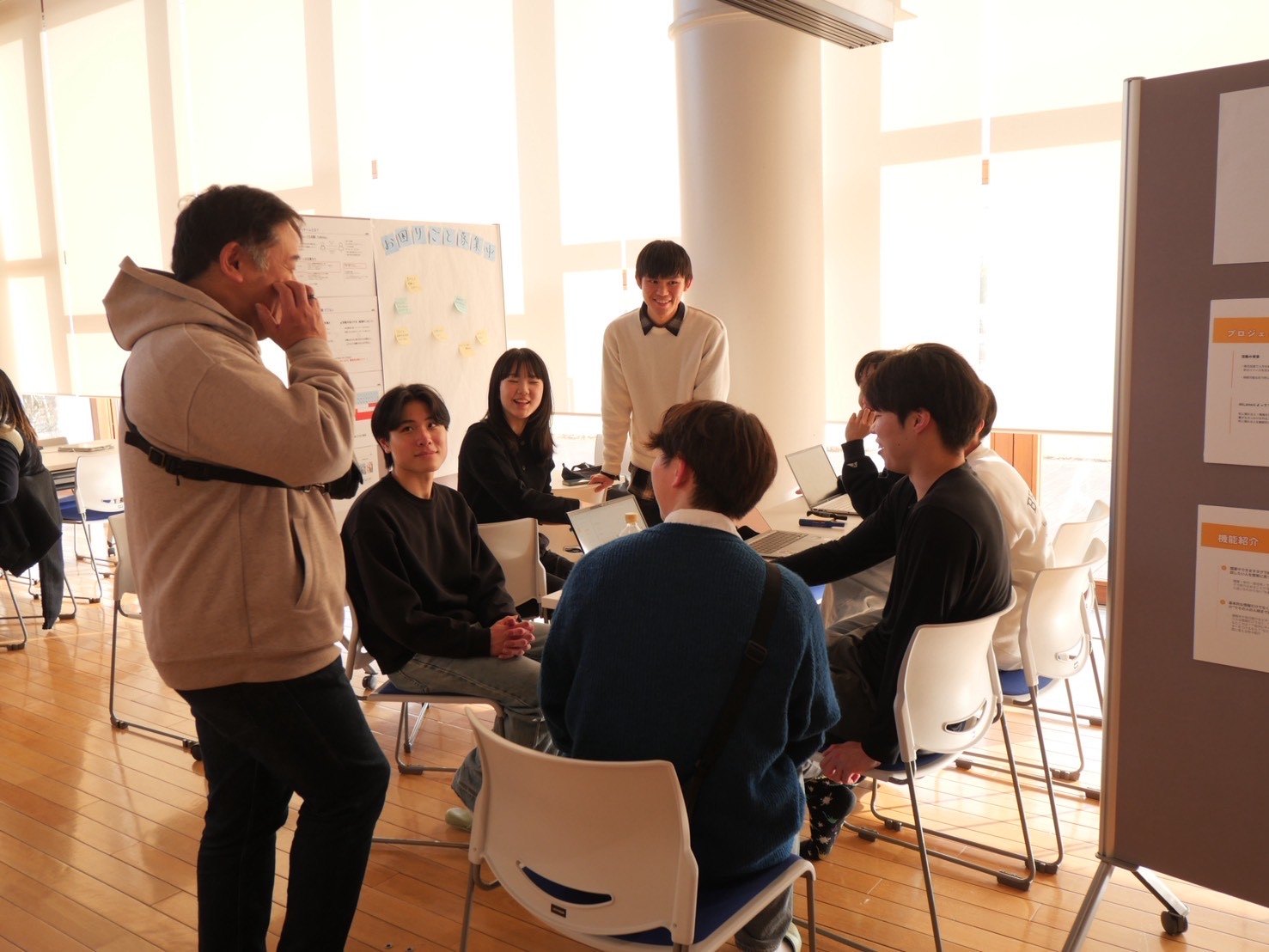 楢葉町での活動の様子