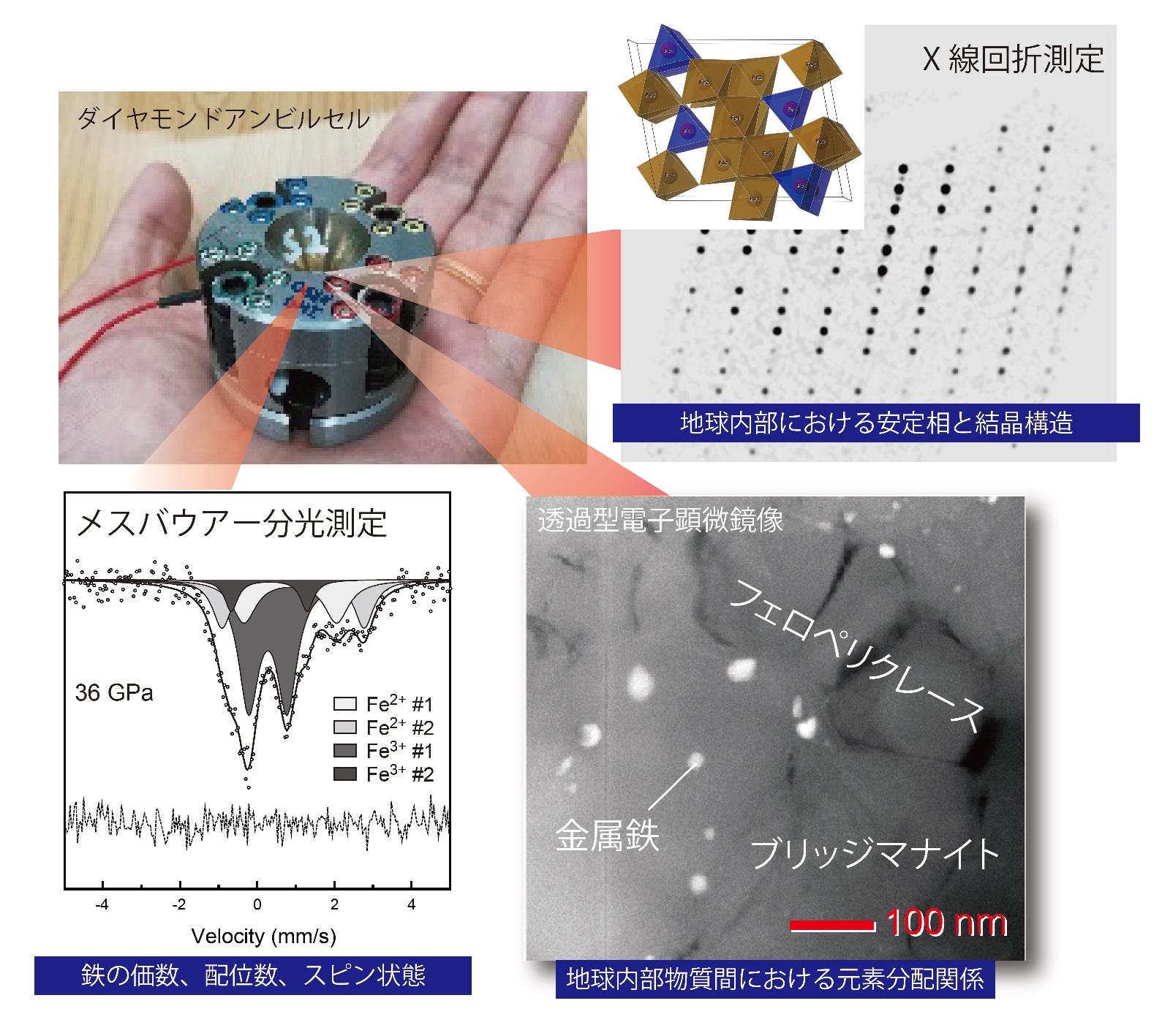 図２　地球内部物質の進化解明