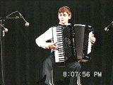  a Russian accordionist