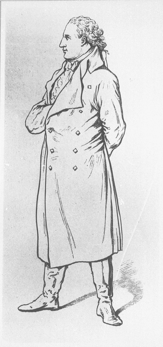 Goethe auf der Straße. Um 1785 Goethe auf der Straße. Um 1785